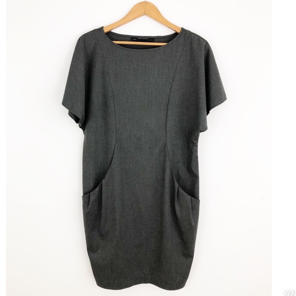 Zara Dresses & Skirts - Zara Basic Gray Dress